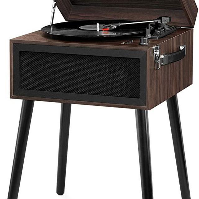 Victrola Bluetooth Record Player Stand with 3-Speed Turntable