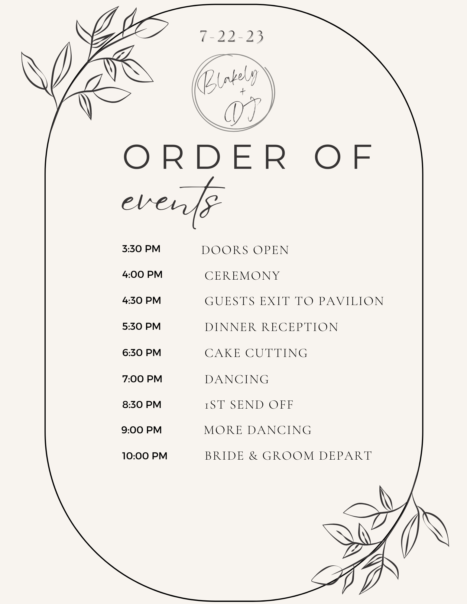 The Wedding Website of Blakely Eller and DJ Harwell