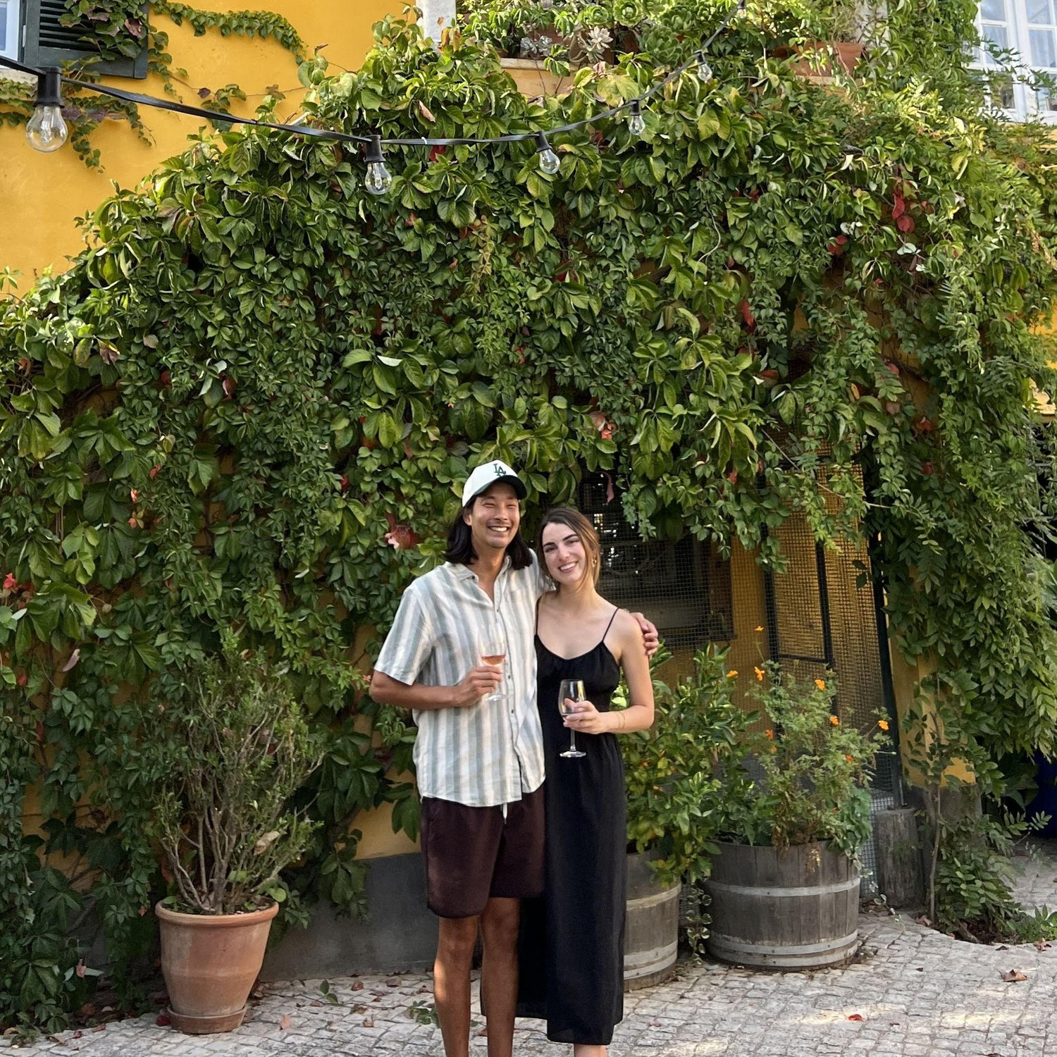 Wine tasting in Lisbon, Portugal, October 2023.