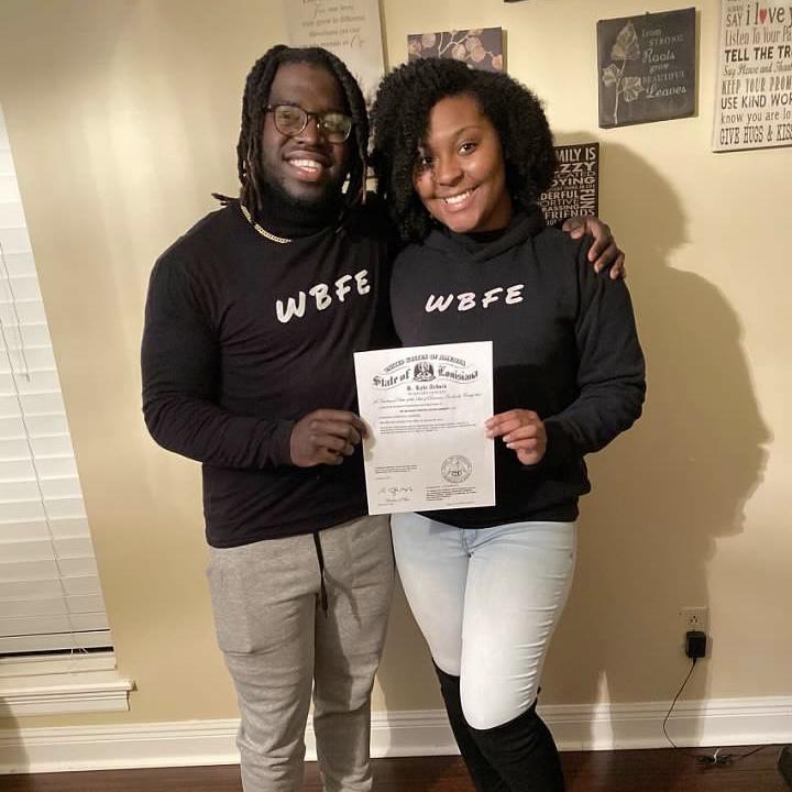 The day we got our LLC, We Blessed Forever Entertainment, LLC aka WBFE, LLC!