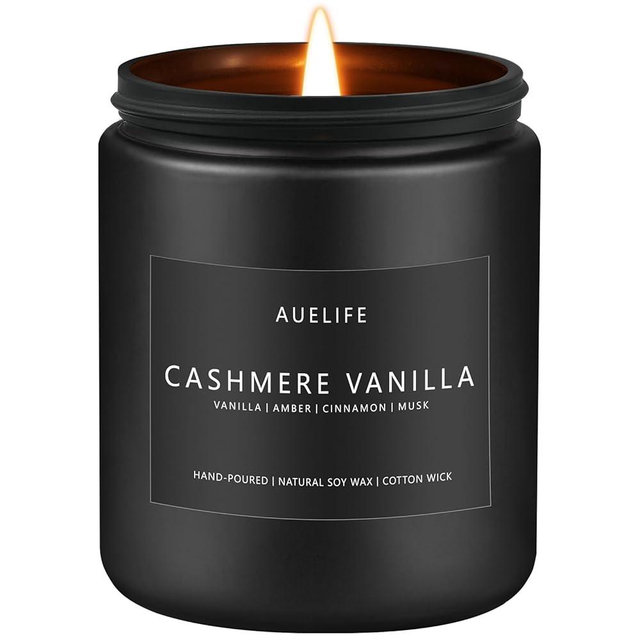 Cashmere Vanilla Candle | Scented Candles for Home, Aromatherapy Candle - Soy Candles for Home Scented, Candle Gift for Women Men, Home Fragrance Decoration -7oz