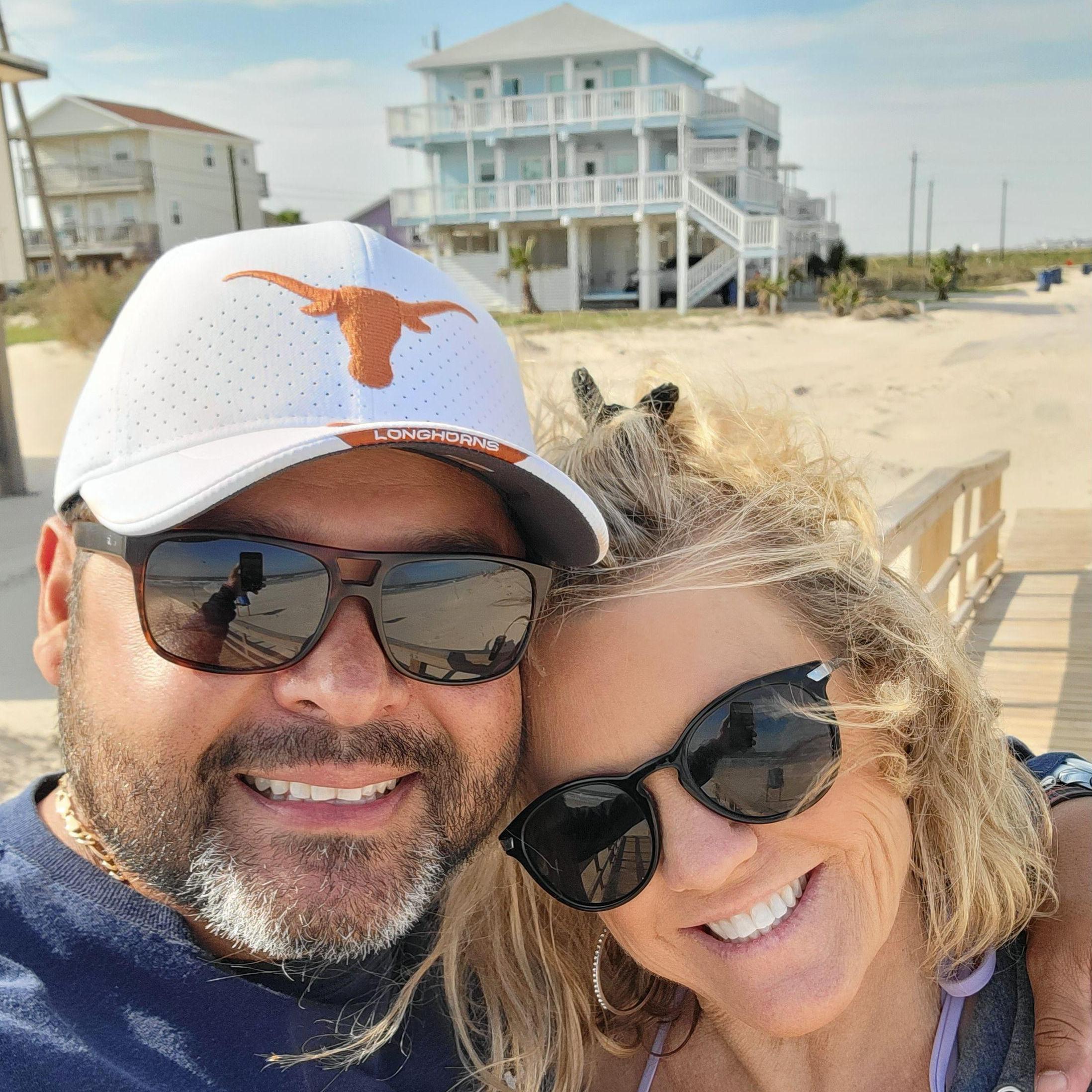 Surprise birthday coastal getaway for Joe...stayed in that gorgeous house behind us