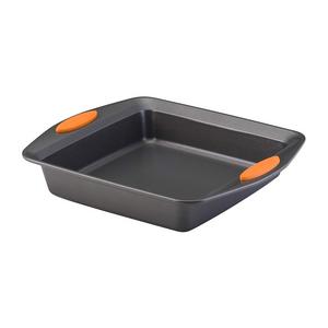Meyer - Rachael Ray Oven Lovin' Non-Stick 9" Square Cake Pan, Orange