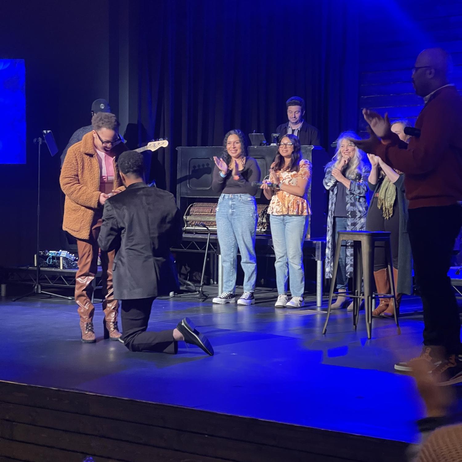 When Xavier proposed at church!