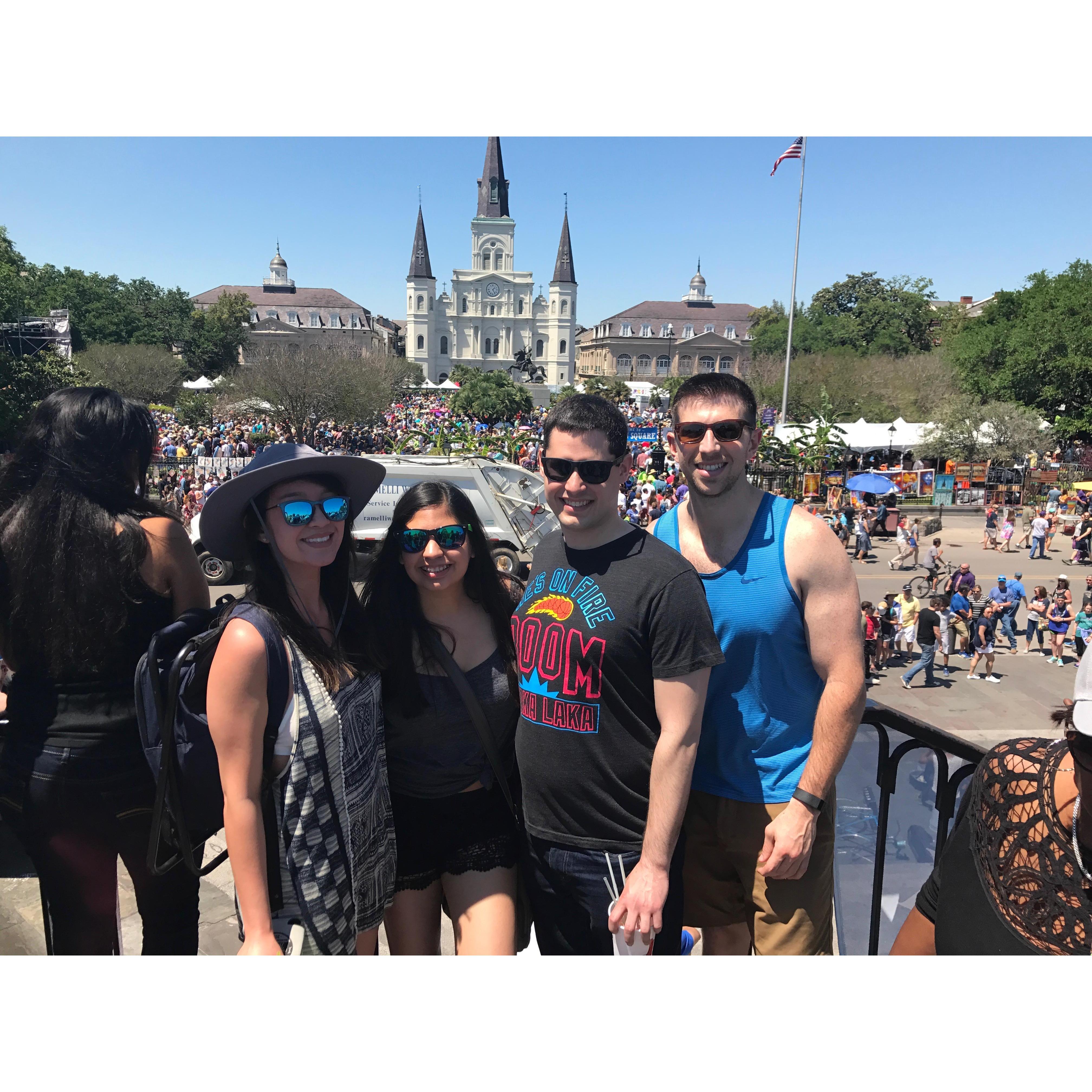 French Quarter Festival, visiting Lauren & Jeff in New Orleans