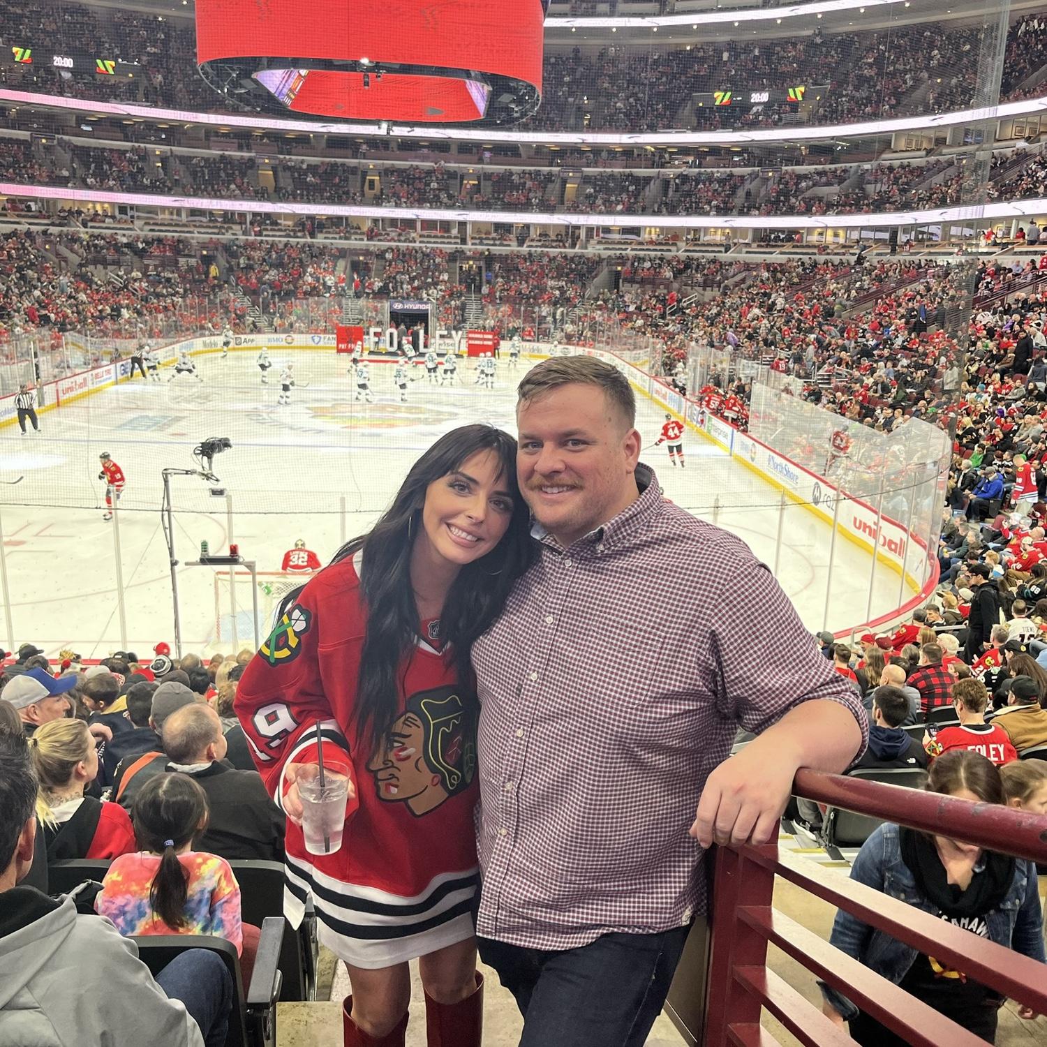 Blackhawks game for Mac’s birthday!