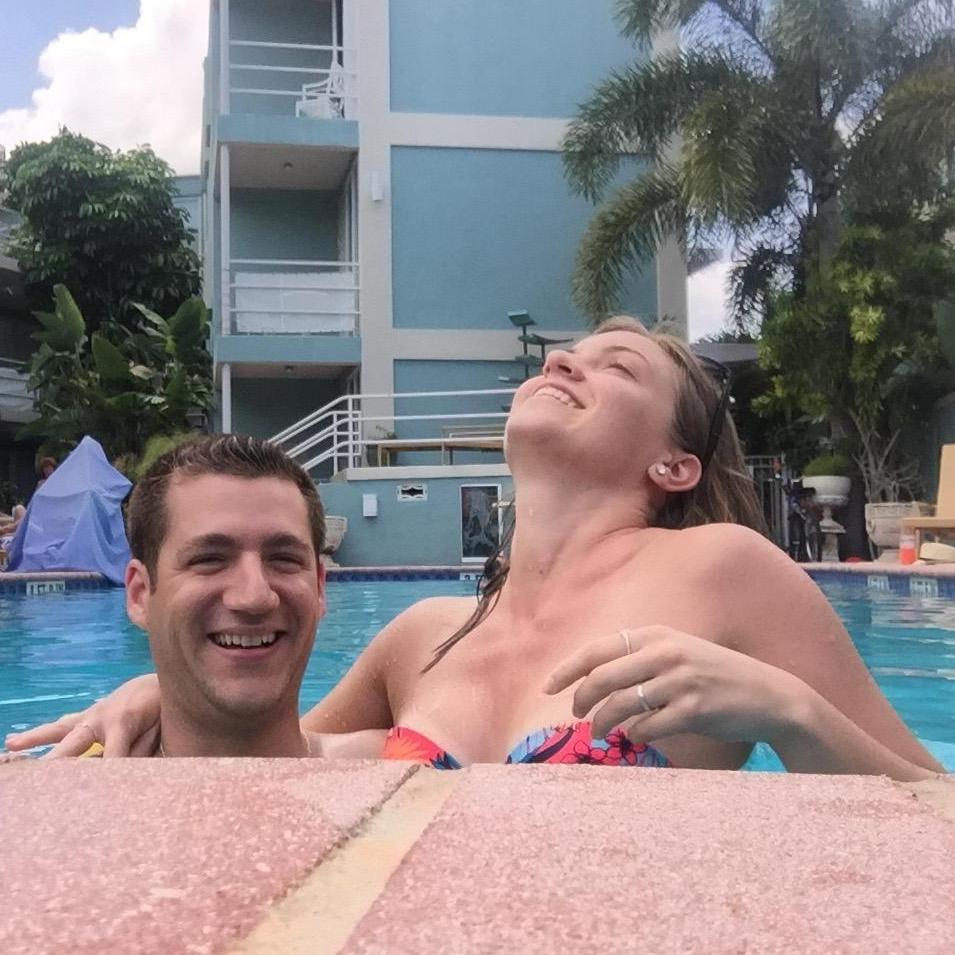 Our first vacation together-- we went to Florida during my last spring break in college!