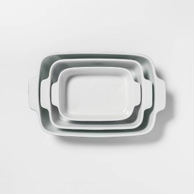 Target - 3pc Stoneware Bakeware Set Blue - Threshold™