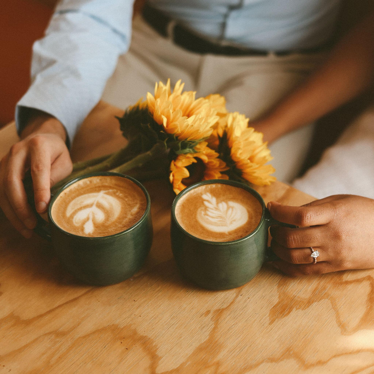 Engagement Photos at Forest Trail Coffee House