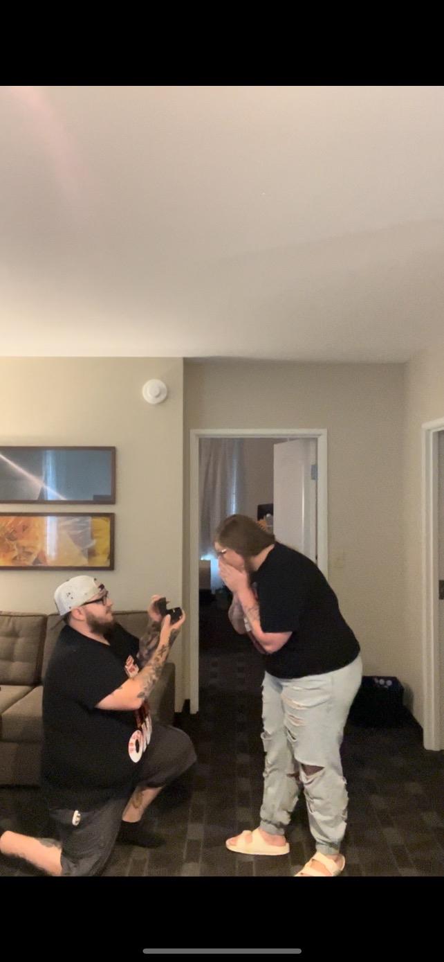 The moment he proposed🥰💍🩵