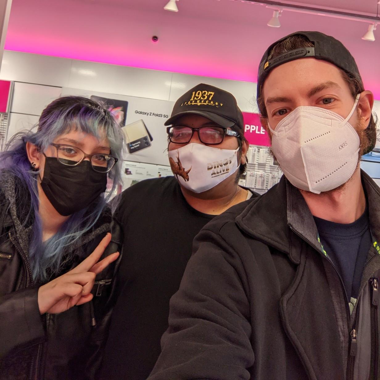 The first picture on our friend's new phone after having the same one for 9 years.