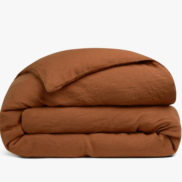 Linen Duvet Cover-Terra