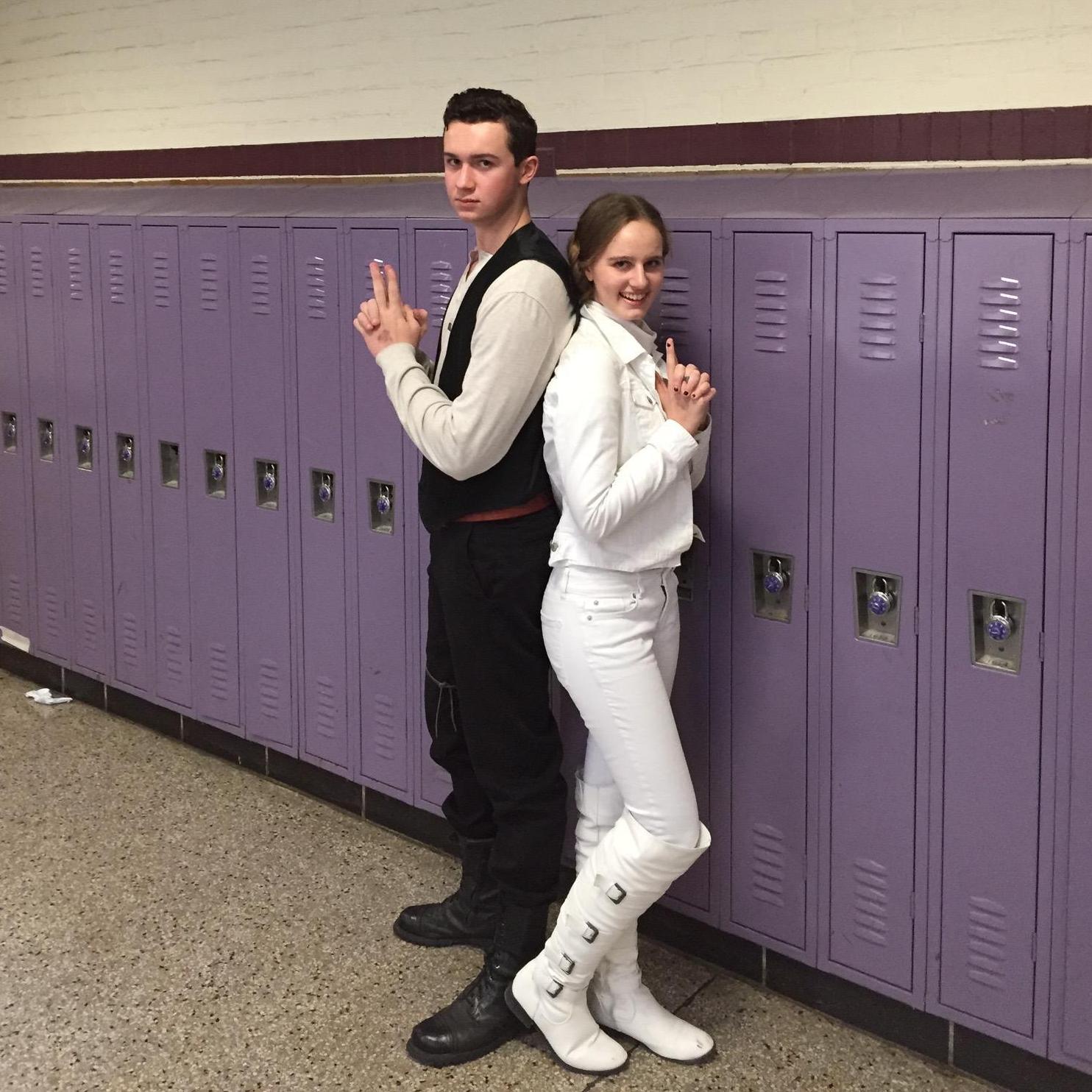 Han and Leia for Halloween. (2014)