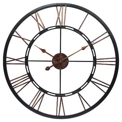 Target - The Metal Fusion Wall Clock Black/Copper - Infinity Instruments®