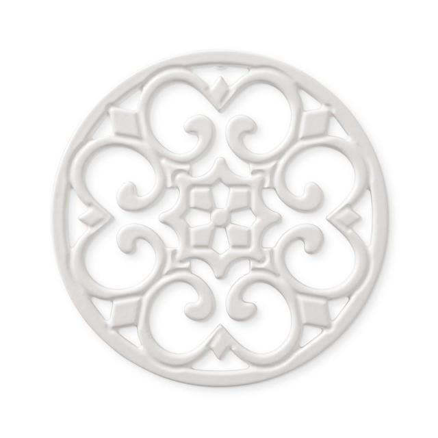 Round Trivet, White