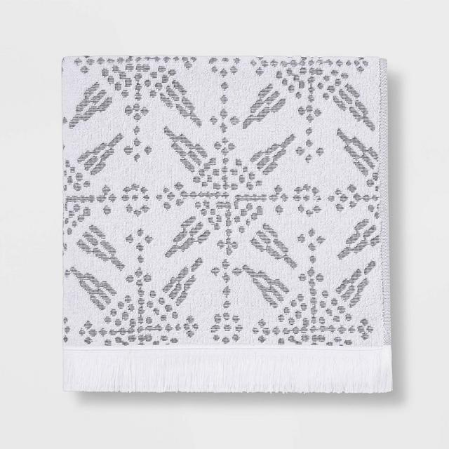 Tile Tufted Bath Towel Gray - Threshold™