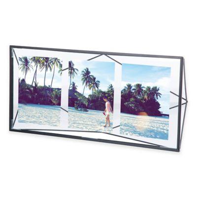 Umbra® Prisma 3-Opening Picture Frame in Black