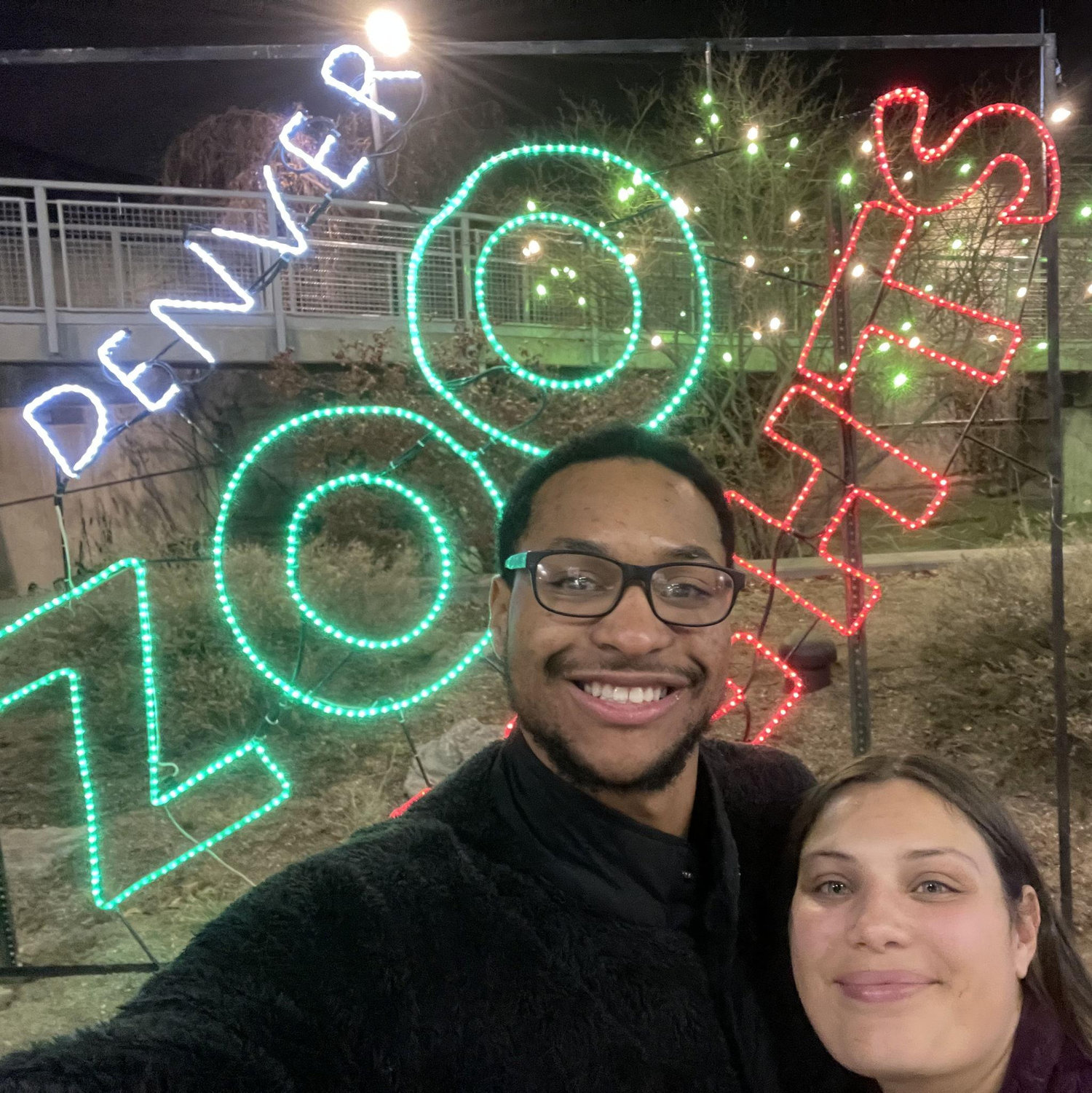 Date night at Denver zoo lights