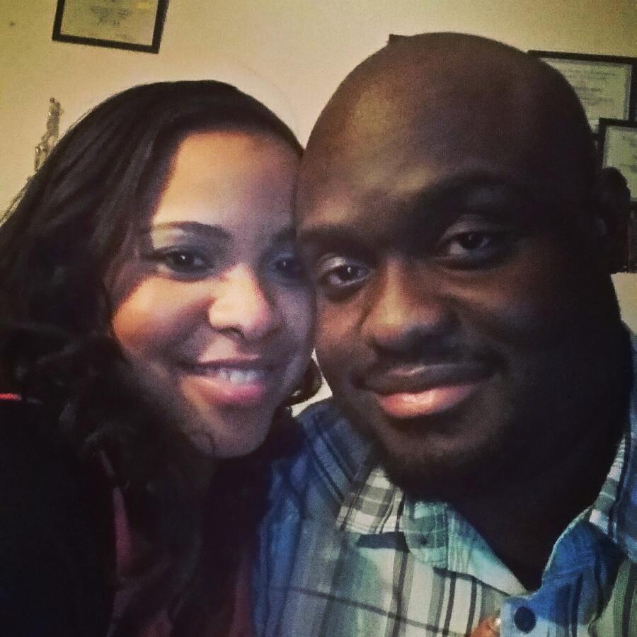 Our first picture together as a couple