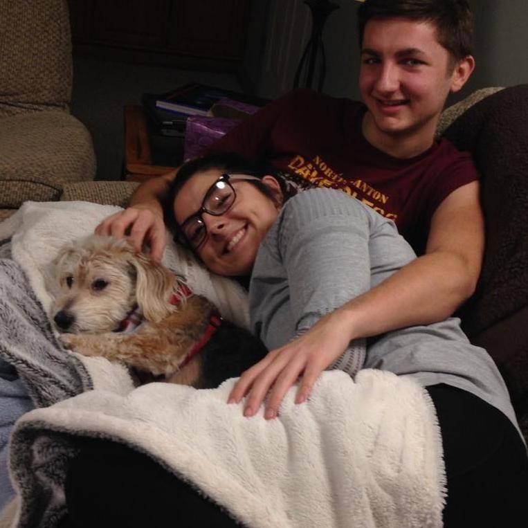 Snuggles with Jinx :) - February 2017
