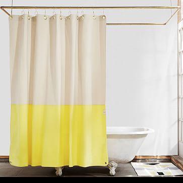 Quiet Town Home Shower Curtain, Orient, Natural Canvas, Hike