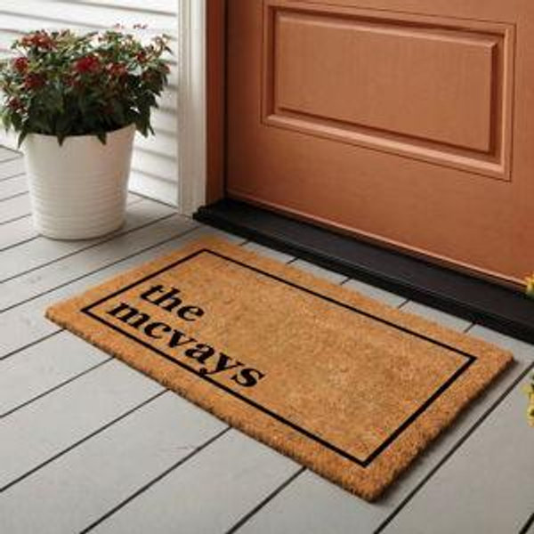 Housewarming Gift Home Decor, Personalized Door Mat With Family Name, Wedding Gift for Couples, Custom Welcome Doormat W/ Anti-slip Backing - Etsy