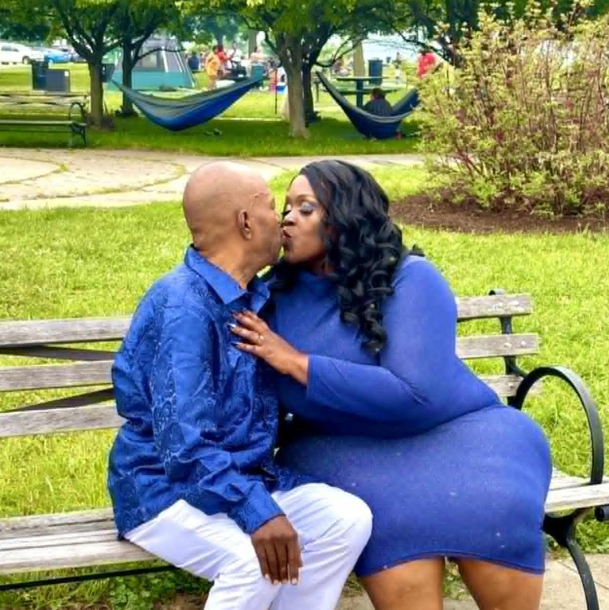 Our love is sealed with a kiss.