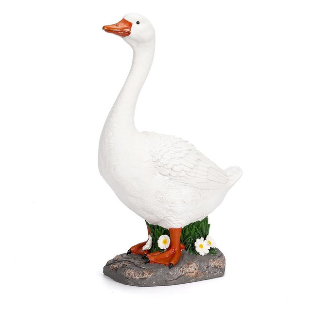 Porch Goose Statue, Large Porch Goose Statue, Goose Decor for Garden Sculptures 19", Indoor or Outdoor Decorative Figurine for Garden, Yard, Patio, Porch and Lawn