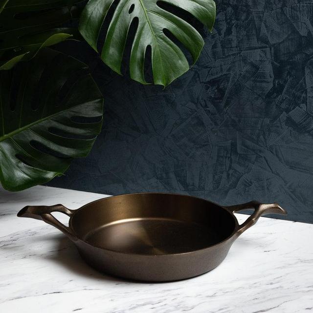 12 in Cast Iron Braising Pan + 12 in Lid