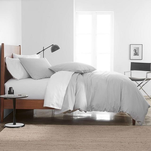 3pc Full/Queen Garment Wash Duvet Set Gray - Simply Put