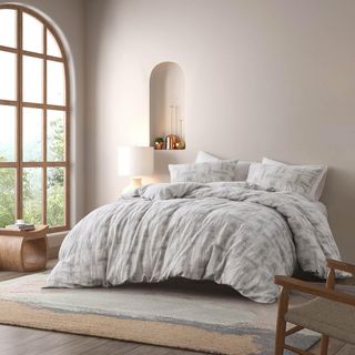 Cairo 3-Piece Cotton Jacquard Duvet Cover Set