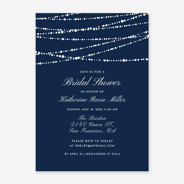 Zola Wedding & Bridal Shower Invitations - Moonlight Portrait