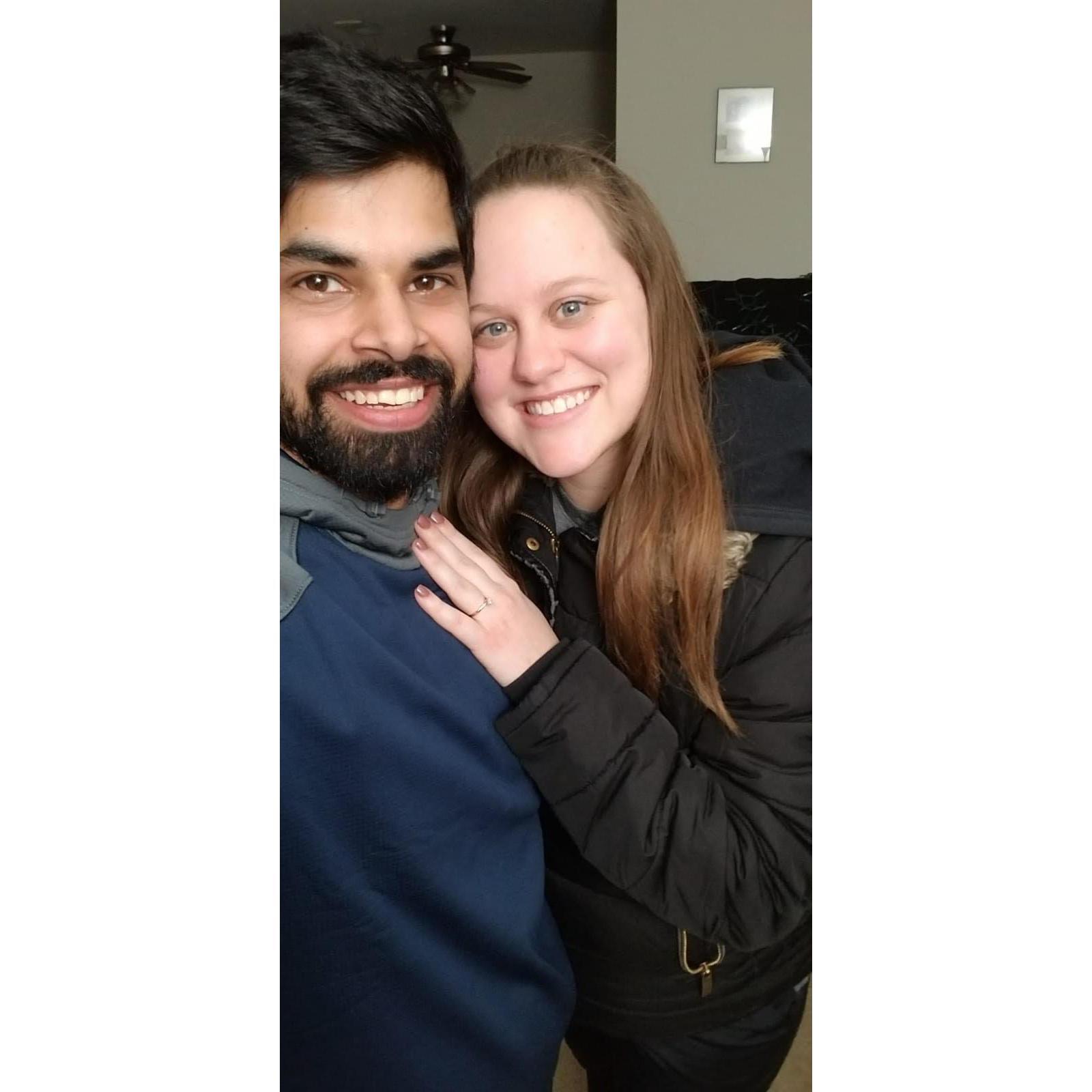 December 15, 2019. The day Manish proposed to me in our apartment in Indiana.