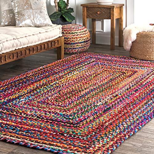 nuLOOM Tammara Hand Braided Area Rug, 3' x 5', Multi