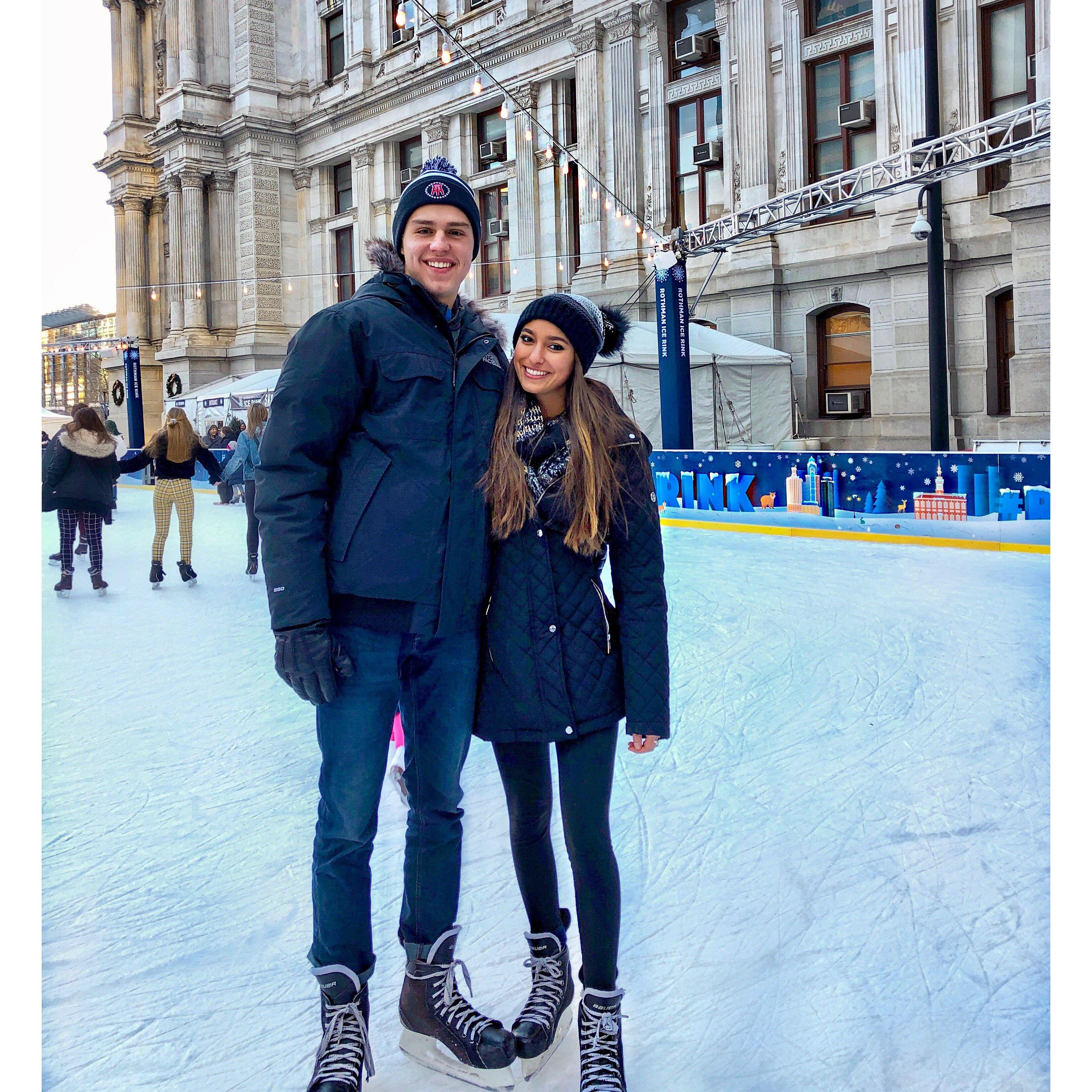 Nicole was skating laps around Jacob on this day 12.18.2018