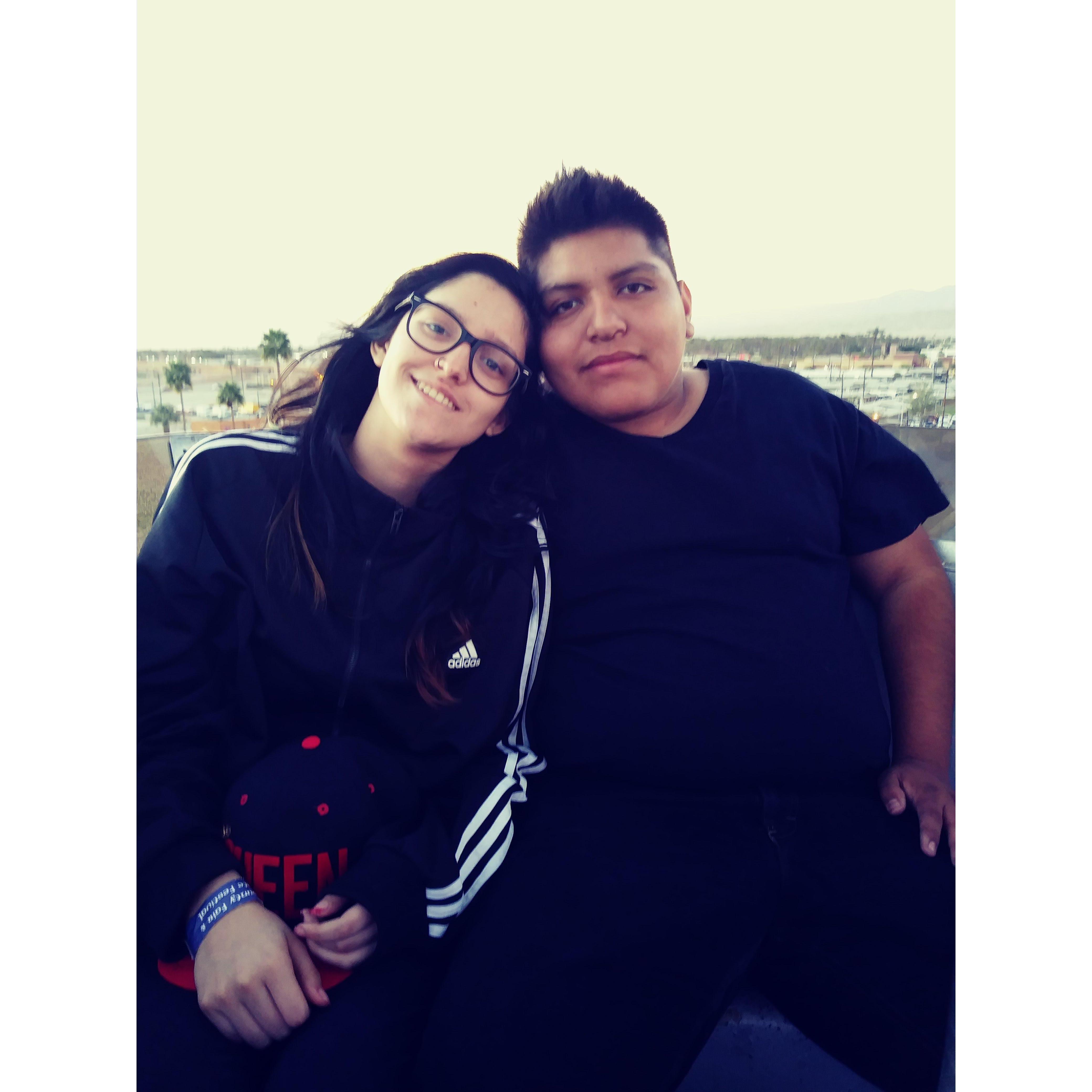 Having fun at the fair