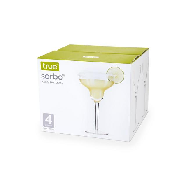 True Sorbo 10 Oz Margarita Glasses- Set of 4
