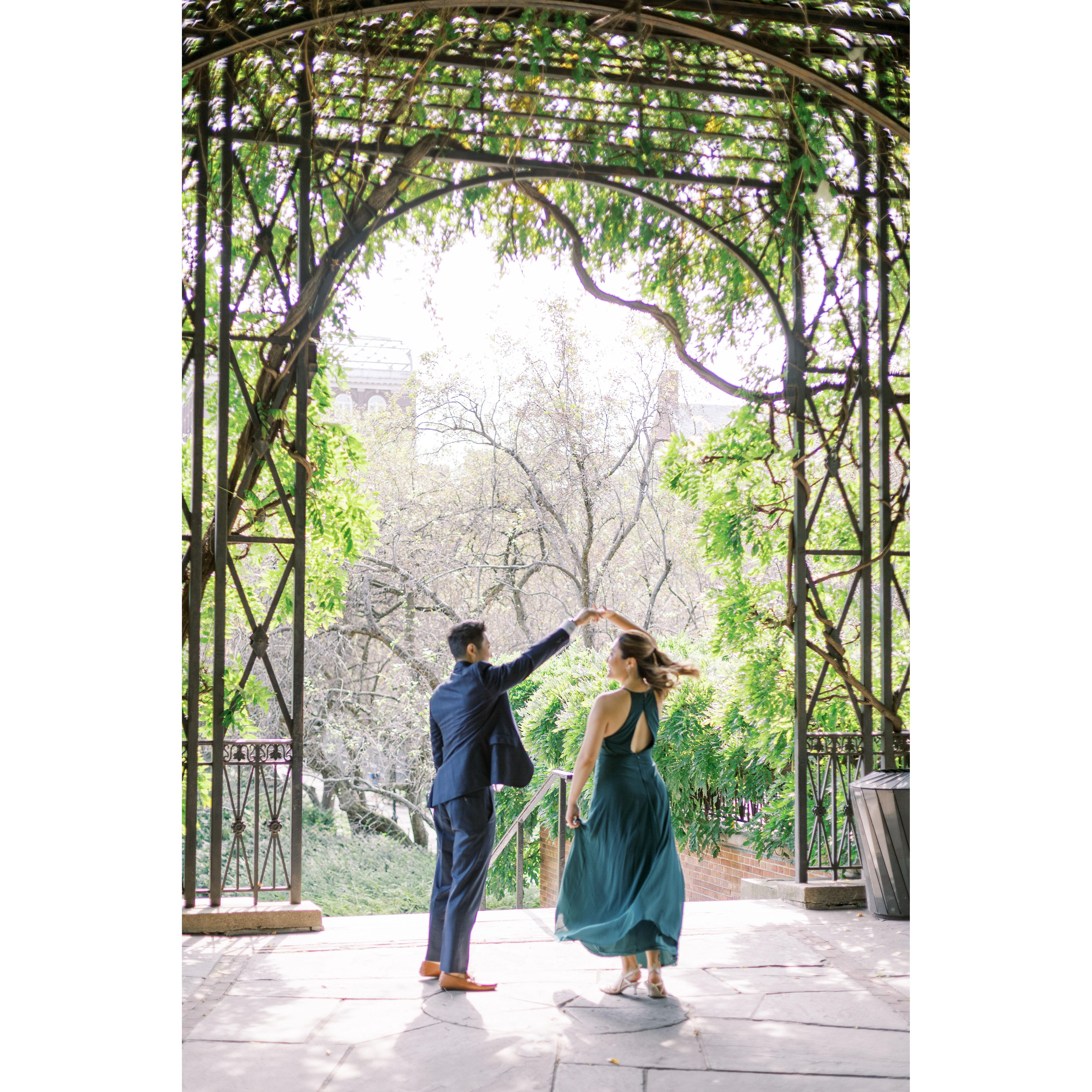 Sep 2022: Twirling away in our engagement shoot