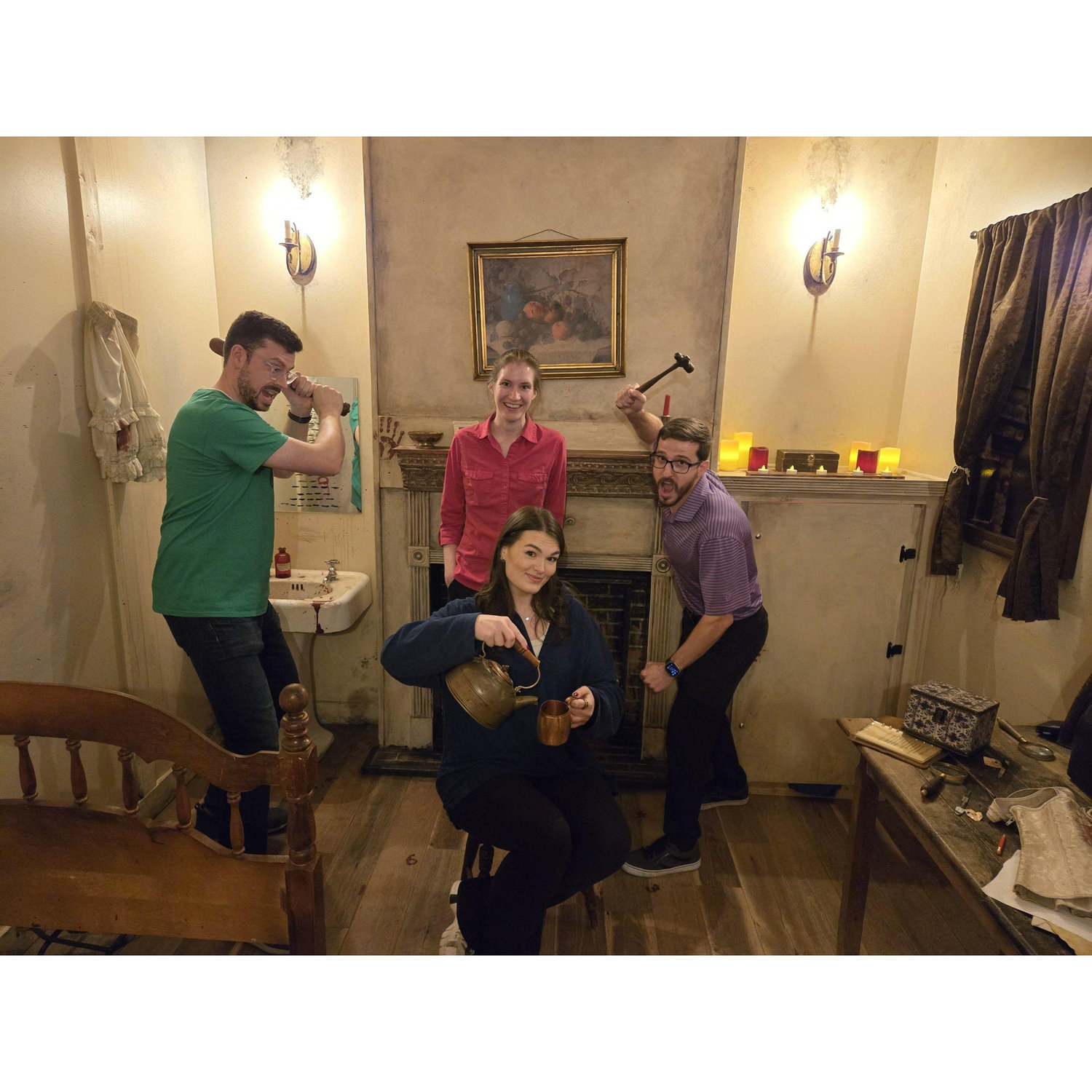 Escape Room Shennanigans with Carolyn and Spencer!