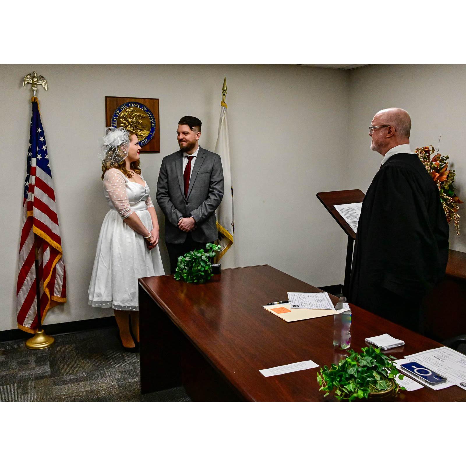 Photos from our courthouse wedding day!
Downtown Chicago, 2/24/24