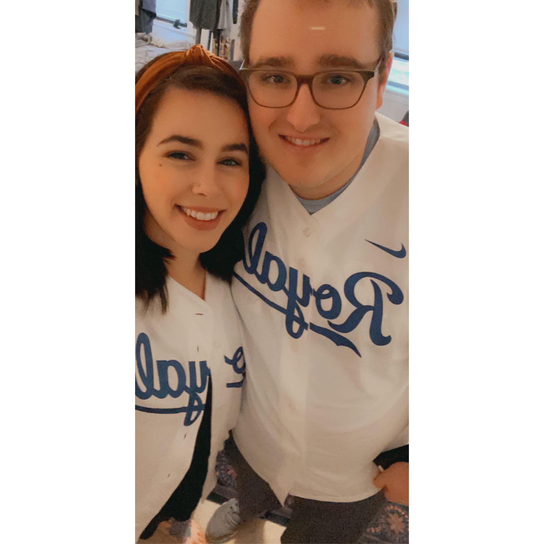 Opening Day of 2020 when the game got canceled, but we sat at home in our jerseys anyways and pretended we were there.