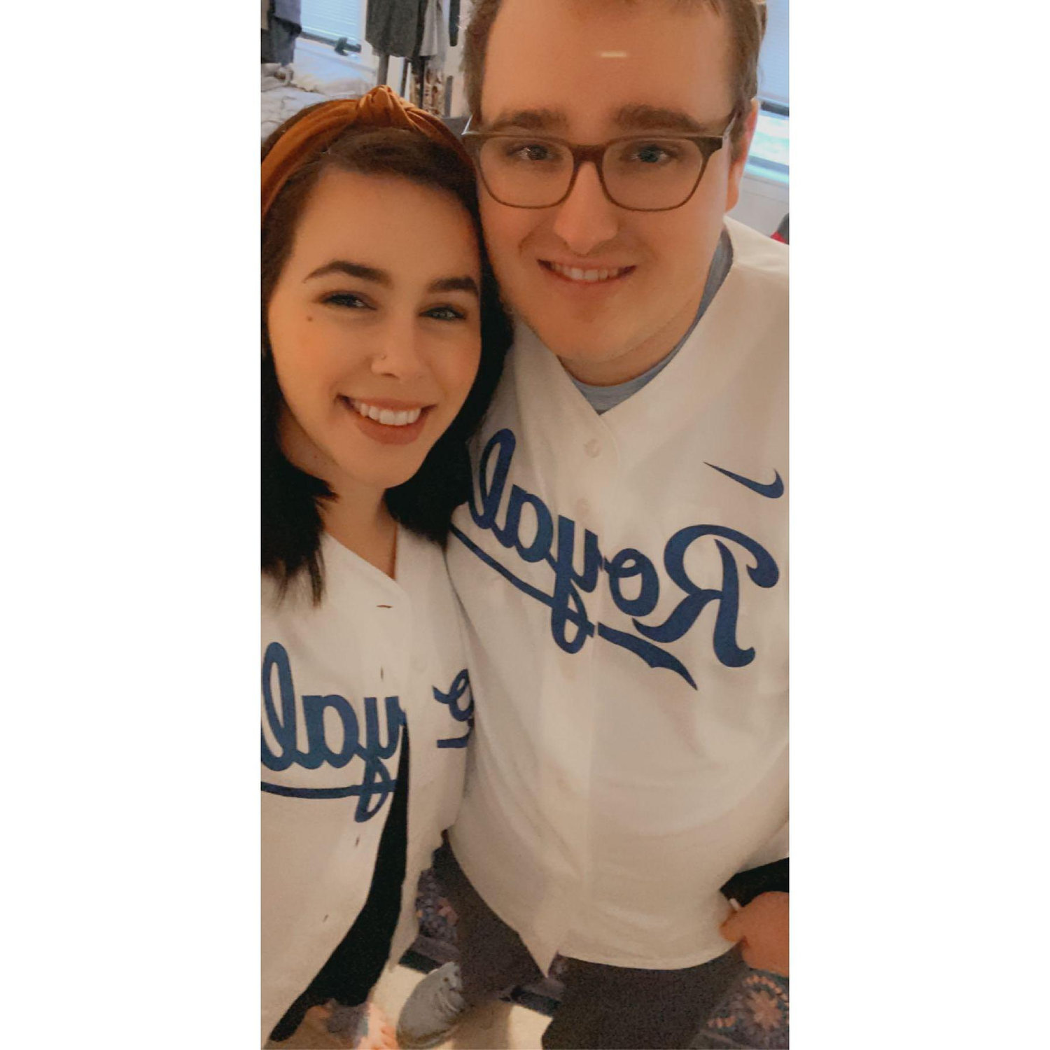 Opening Day of 2020 when the game got canceled, but we sat at home in our jerseys anyways and pretended we were there.