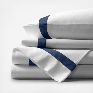 Banded 4-Piece Organic Sheet Set