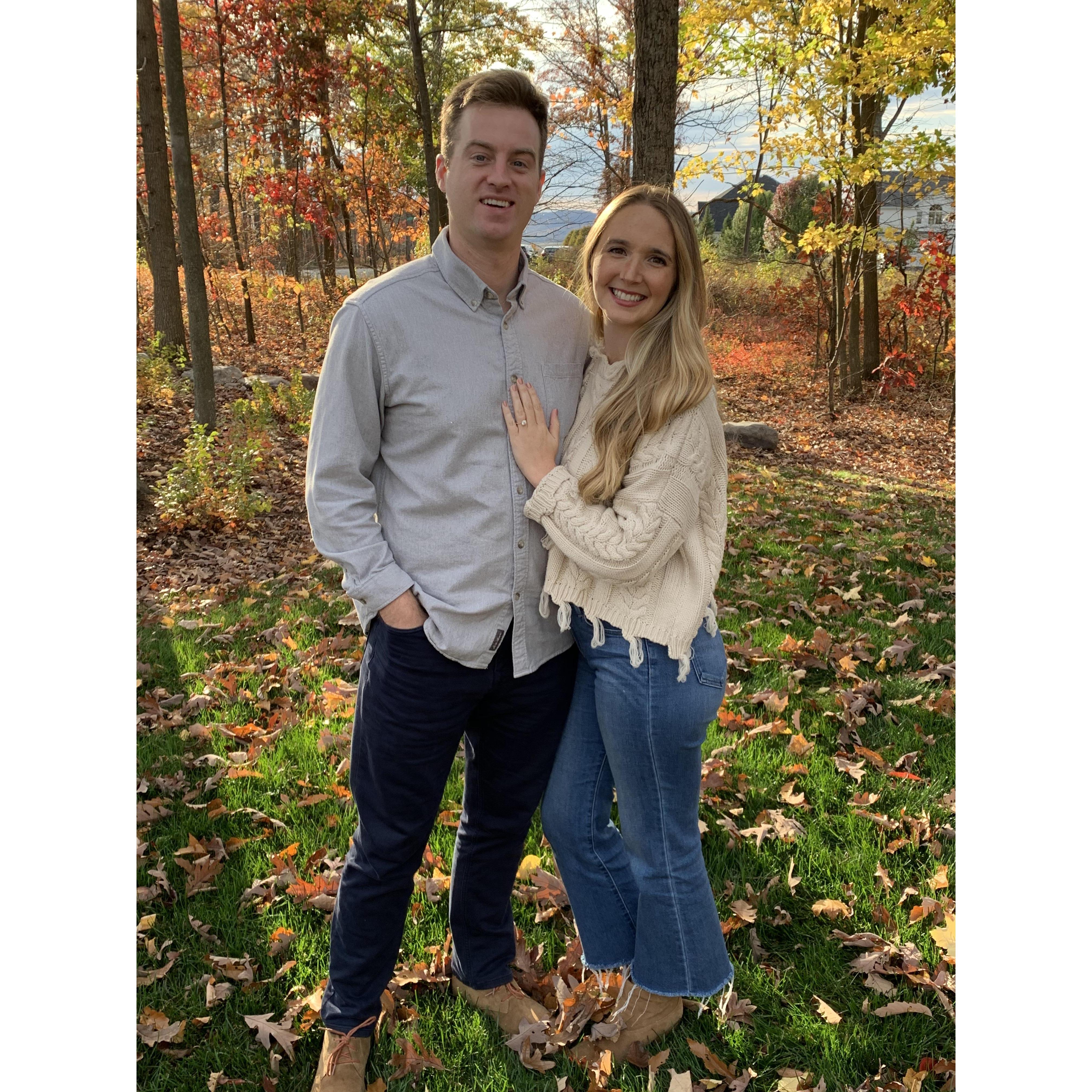 Snagged a great shot of the gorgeous fall foliage in the Barnic's yard - October 2020