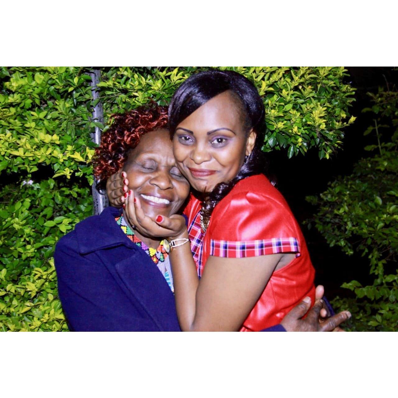 Susan poses for photo with her mother