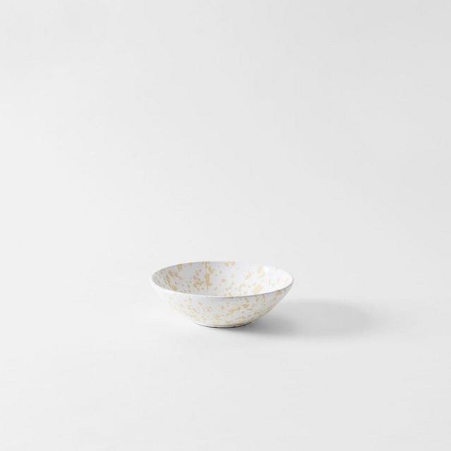 Pale Green Splatterware Pasta Bowl