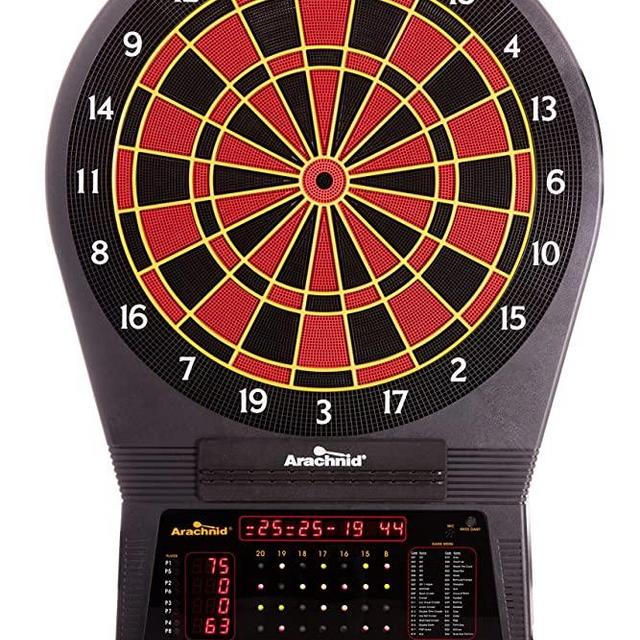 Arachnid Cricket Pro 750 Electronic Dartboard Features 36 Games with 175 Variations for up to 8 Players,Black