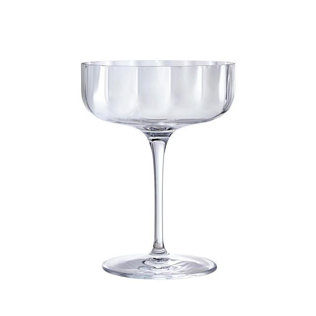 Luigi Bormioli Jazz Cocktail Coupe Glasses, Set of 4