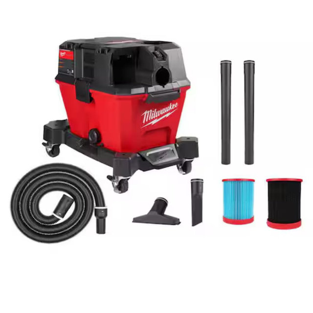 Milwaukee M18 FUEL 6 Gal. Cordless Wet/Dry Shop Vacuum with Filters, Hose, and Accessories 0910-20-49-90-1990