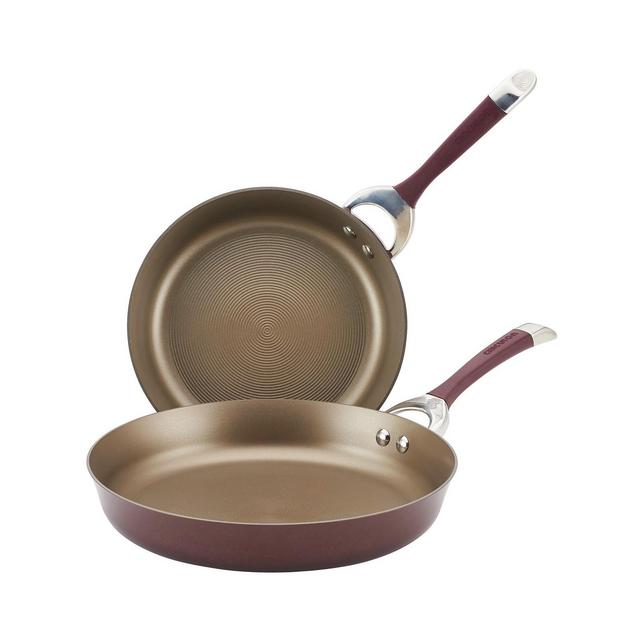 Circulon Symmetry Merlot 2-Pc. Hard-Anodized Non-Stick French Skillet Set